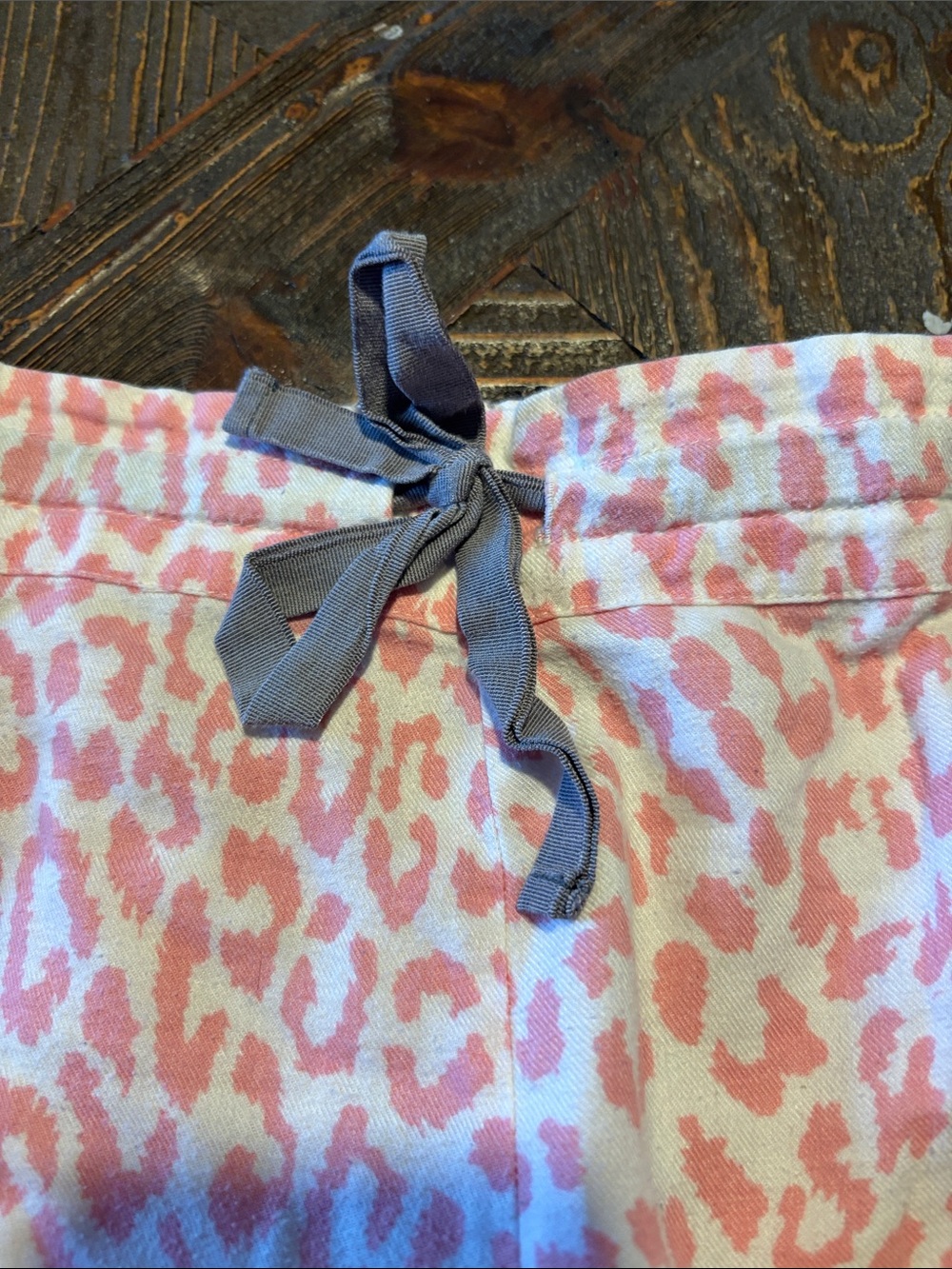 J. Crew Pink Leopard-Print Flared Joggers - Picture 4 of 7